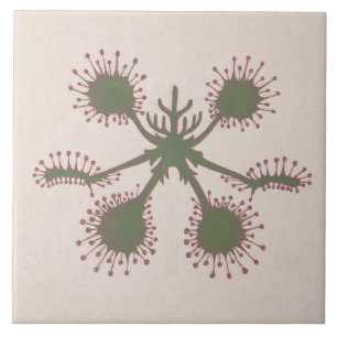 Repro Vintage Floral Print Tile