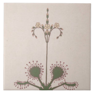 Repro Vintage Floral Print  Tile