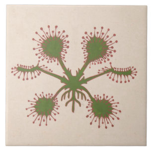 Repro Vintage Floral Print Tile