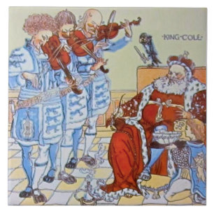 Repro Walter Crane Old King Cole Nursery Rhyme Tile