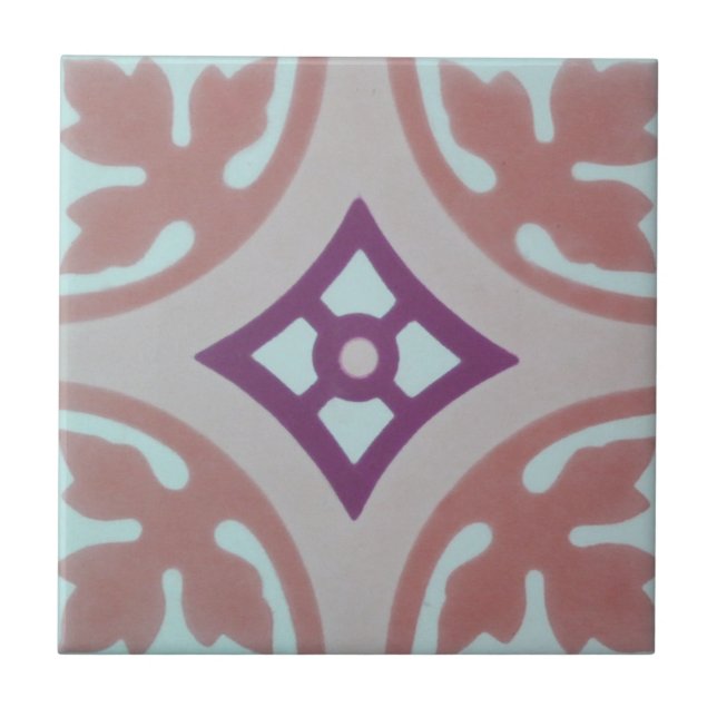 Reproduction Encaustic Cement Tile on Ceramic (Front)