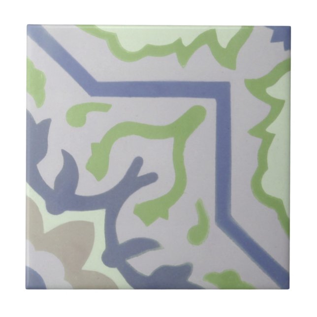 Reproduction Encaustic Cement Tile on Ceramic (Front)