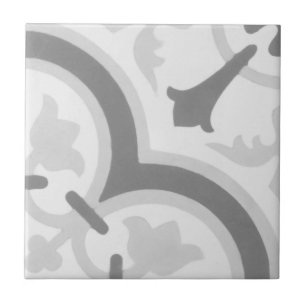 Reproduction Encaustic Cement Tile on Ceramic