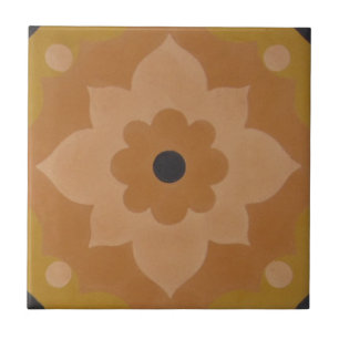 Reproduction Encaustic Cement Tile on Ceramic