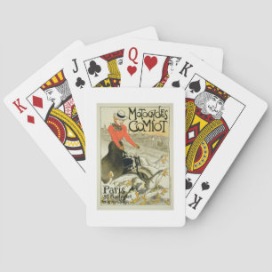 Reproduction of a Poster Advertising Comiot Motorc Playing Cards
