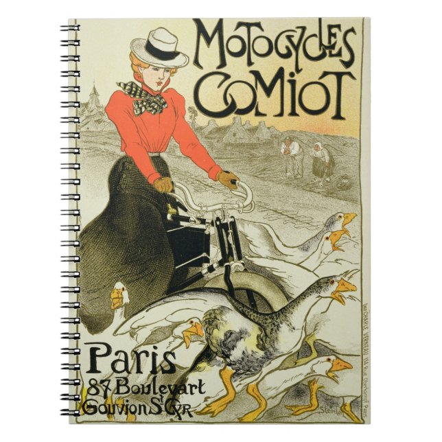 Reproduction of a Poster Advertising Comiot Motorc Spiral Notebook (Front)