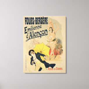 Reproduction of a poster advertising 'Emile d'Alen Canvas Print