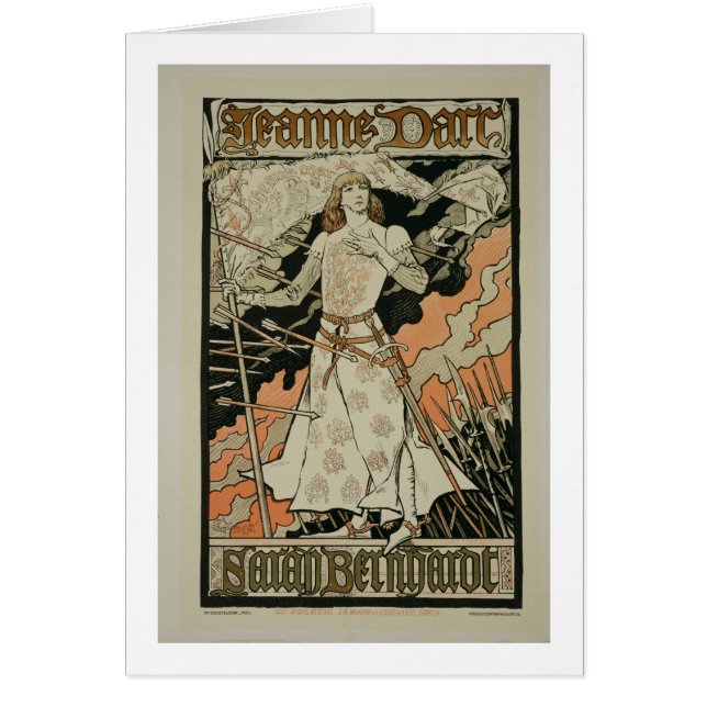 Reproduction of a poster advertising 'Joan of Arc' (Front)