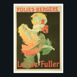 Reproduction of a Poster Advertising 'Loie Fuller'<br><div class="desc">Image:121210  Reproduction of a Poster Advertising 'Loie Fuller' at the Folies-Bergere,  1893 (litho). Cheret,  Jules (1836-1932). Private Collection,  The Stapleton Collection.  Art,  Fine Art.</div>
