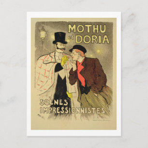 Reproduction of a poster advertising 'Mothu and Do Postcard