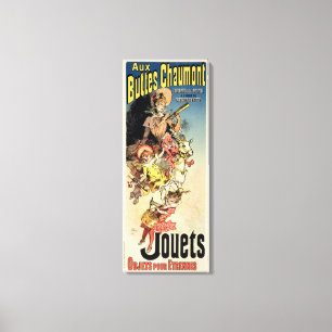 Reproduction of a poster advertising 'New Year Gif Canvas Print