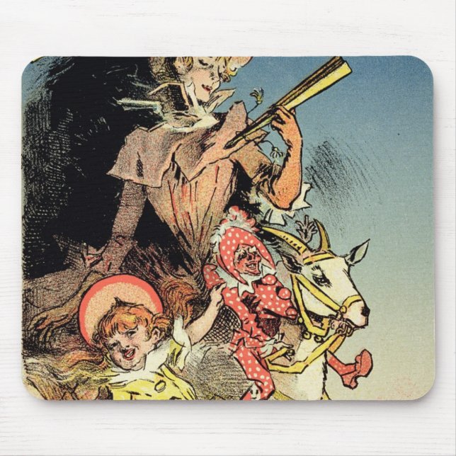 Reproduction of a poster advertising 'New Year Gif Mouse Pad (Front)