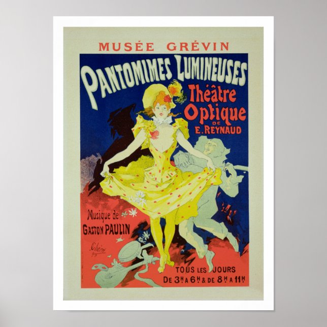 Reproduction of a Poster Advertising 'Pantomimes L (Front)
