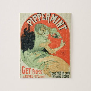 Reproduction of a poster advertising 'Pippermint', Jigsaw Puzzle