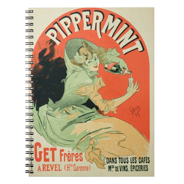 Reproduction of a poster advertising 'Pippermint', Notebook (Front)