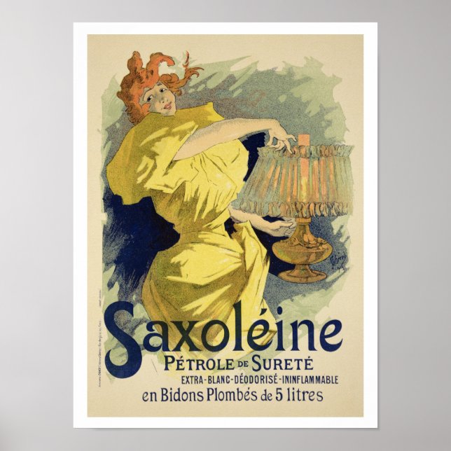 Reproduction of a poster advertising 'Saxoleine', (Front)