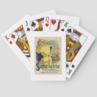 Reproduction of a poster advertising 'Saxoleine',