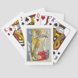 Reproduction of a poster advertising the 'Central Playing Cards