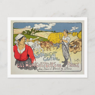 Reproduction of a poster advertising the 'Central Postcard