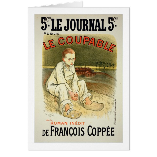 Reproduction of a poster advertising the novel 'Le (Front)