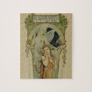 Reproduction of a poster advertising the opera 'Me Jigsaw Puzzle