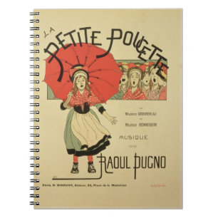 Reproduction of a poster advertising the operetta spiral notebook