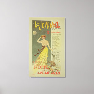 Reproduction of a poster advertising the publicati canvas print