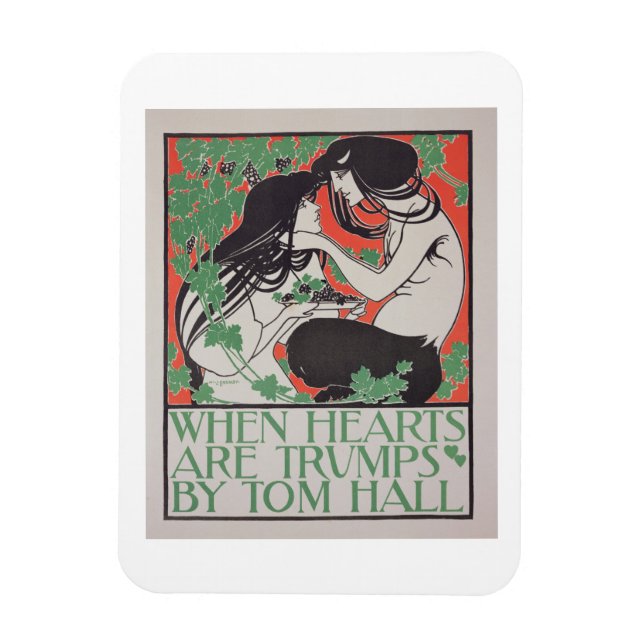 Reproduction of a poster advertising 'When Hearts Magnet (Vertical)