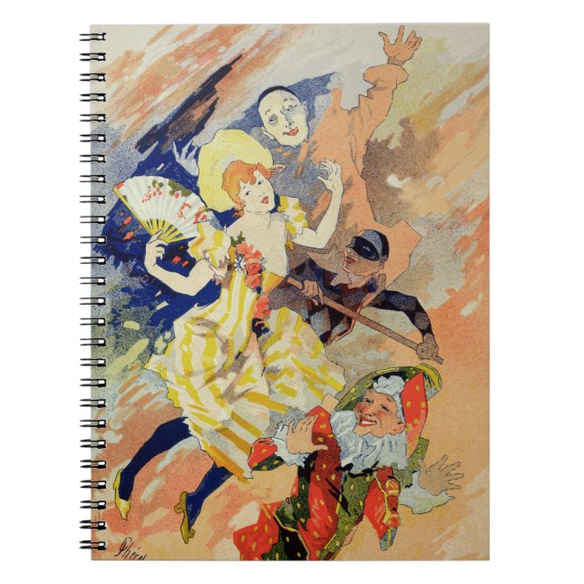 Reproduction of a poster for a pantomime, 1891 (co notebook (Front)