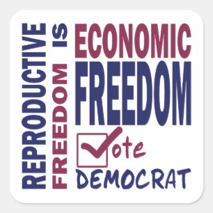 Reproductive Freedom Square Sticker