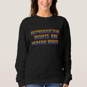 Reproductive Rights Are Human Rights Bisexual Tran Sweatshirt