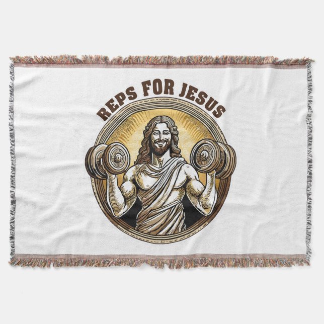 Reps for Jesus Throw Blanket (Front)