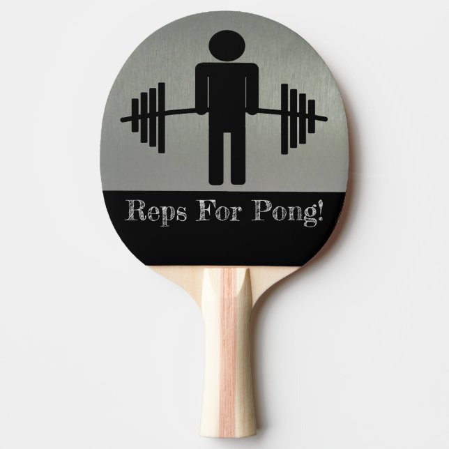 Reps For Pong Weightlifting Barbell Sport Paddle (Front)
