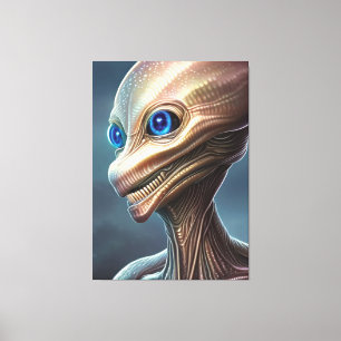 Reptile Alien Canvas Print