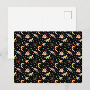 Reptile Amphibian - Lizard Gecko Frog Snake Postcard