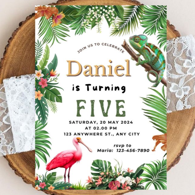 Reptile Birthday Invitation (Creator Uploaded)