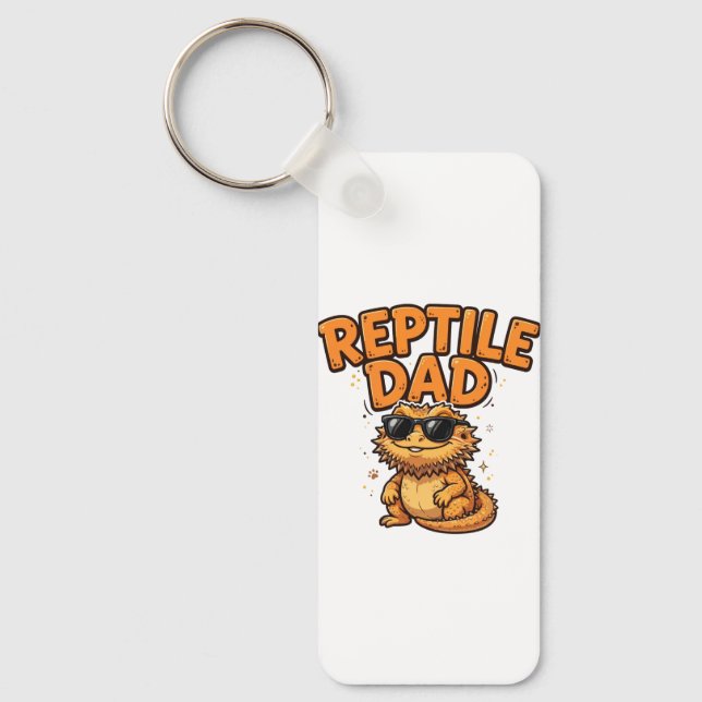 Reptile Dad Keychain (Front)