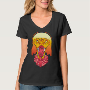 Reptile Floral Predator Animal Sunset Flowers Sn T-Shirt