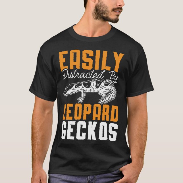 Reptile Leopard Gecko  Lizard Herpetology Pets  8 T-Shirt (Front)
