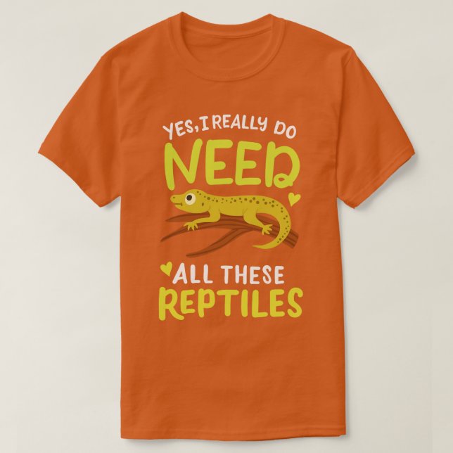 Reptile Lizard Herpetologist 1 T-Shirt (Design Front)