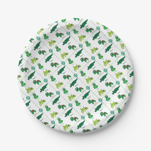 reptile paper plate (Front)