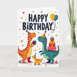 Reptile Party Birthday Card