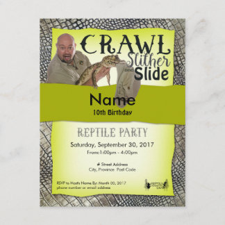 Reptile Party Invitations Off-Site Party