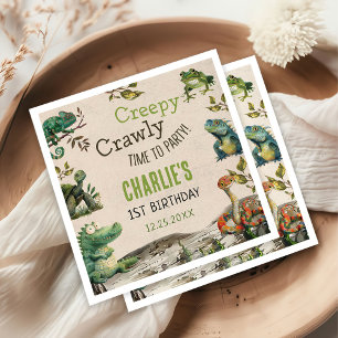 Reptile Show Birthday Party Napkin