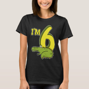 Reptiles  6th Birthday Crocodile Reptile Owner Gra T-Shirt