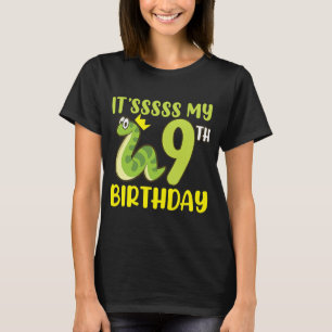 Reptiles It's 9th Birthday Snakes Reptile Graphic T-Shirt