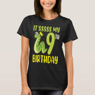Reptiles  It's 9th Birthday Snakes Reptile Graphic T-Shirt