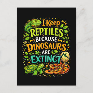 Reptiles Rule Postcard