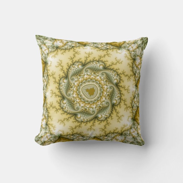 Reptilian - Fractal Art Cushion (Front)