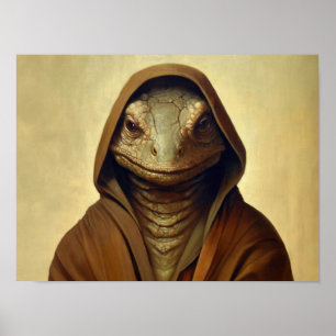 Reptilian Humanoid Poster